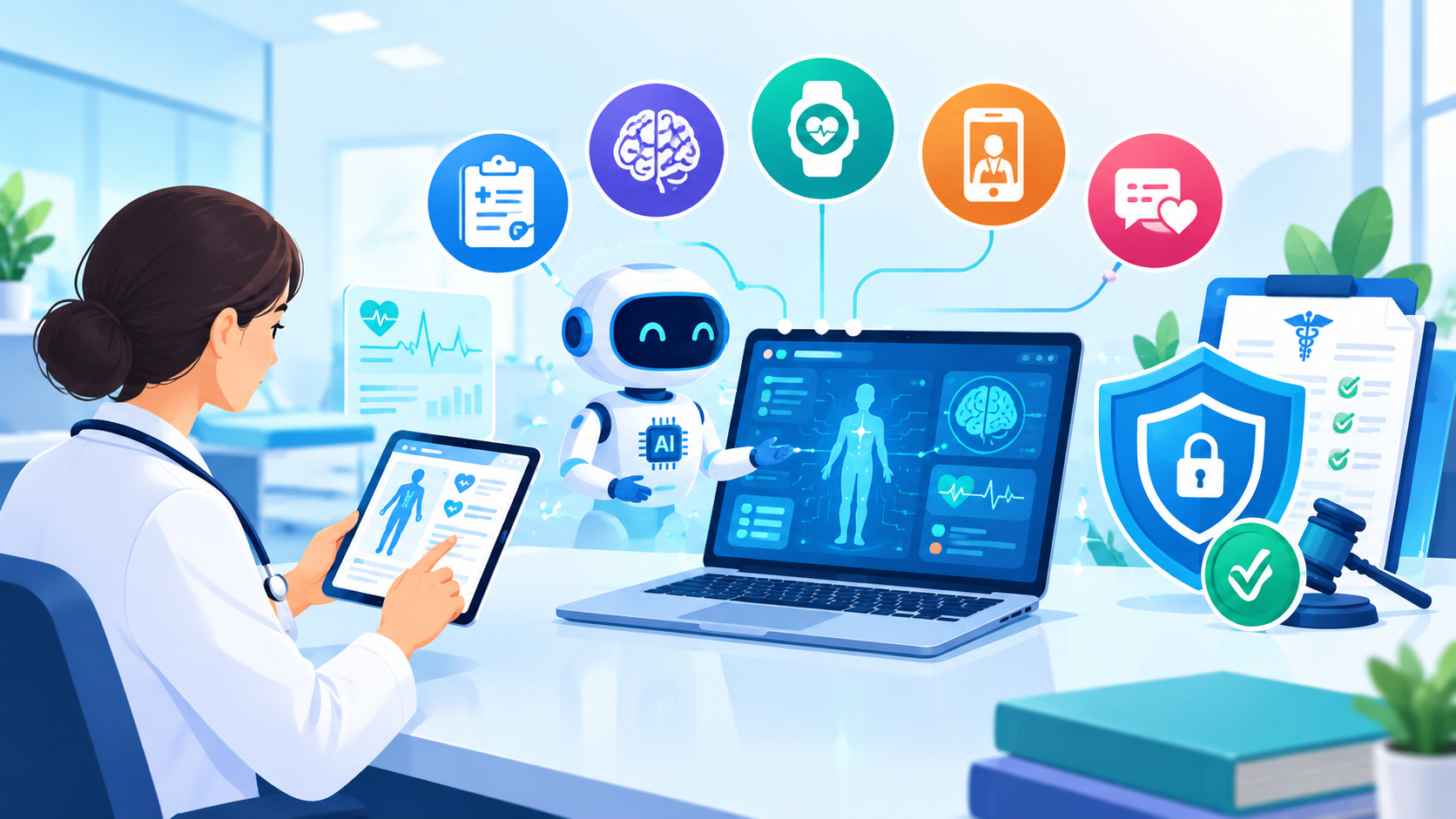 AI Healthcare Software Development: Diagnostics, Patient Monitoring and Clinical Automation