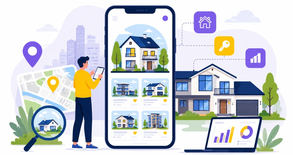 Real Estate App Development: Features, Benefits, Process & Cost 