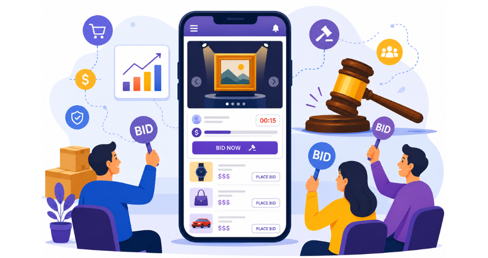 Auction App Development: Features, Benefits & Cost Guide