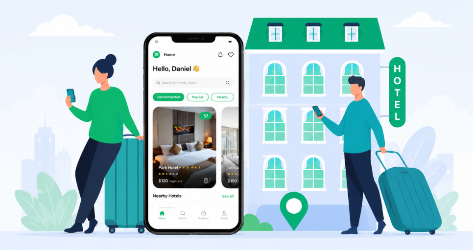 Hotel Booking App Development: Features, Cost, Tech Stack & Development Process