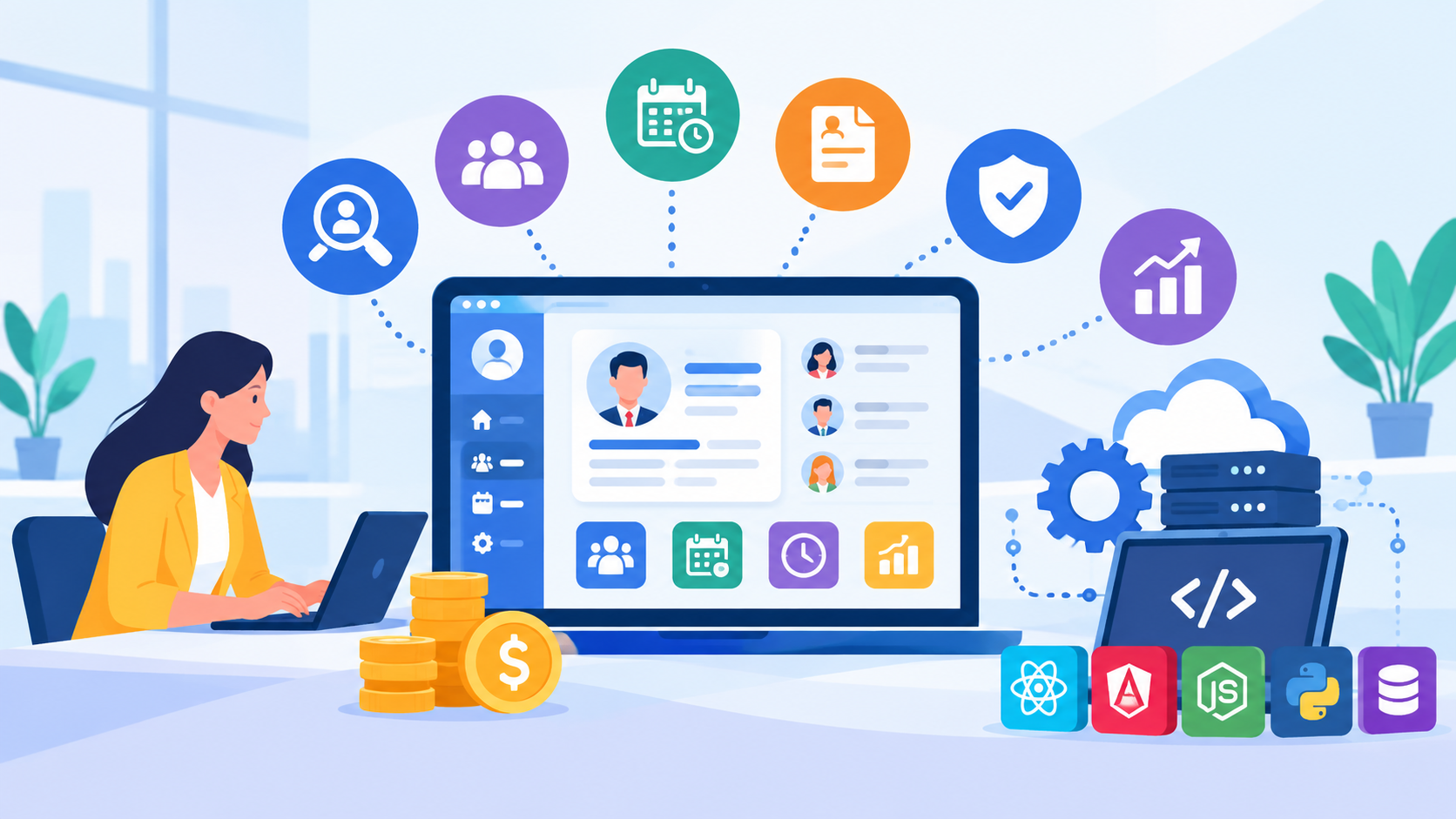 HR Software Development: Features, Cost, Technology & Development Process