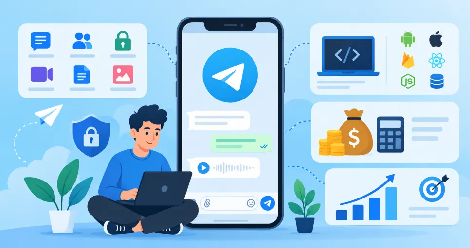 How to Build an App Like Telegram? Features, Cost, Technology & Business Model