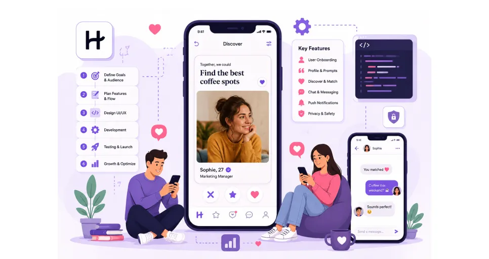 Develop a Dating App Like Hinge: Features, Cost & Development Guide
