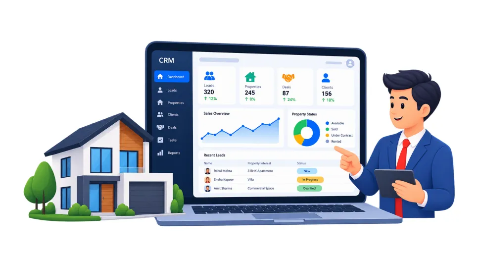 Real Estate CRM Software Development: Features, Technology, Cost & Business Benefits