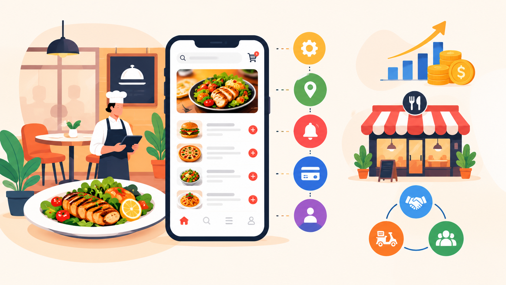 Restaurant App Development: Features, Benefits, Challenges and Business Model