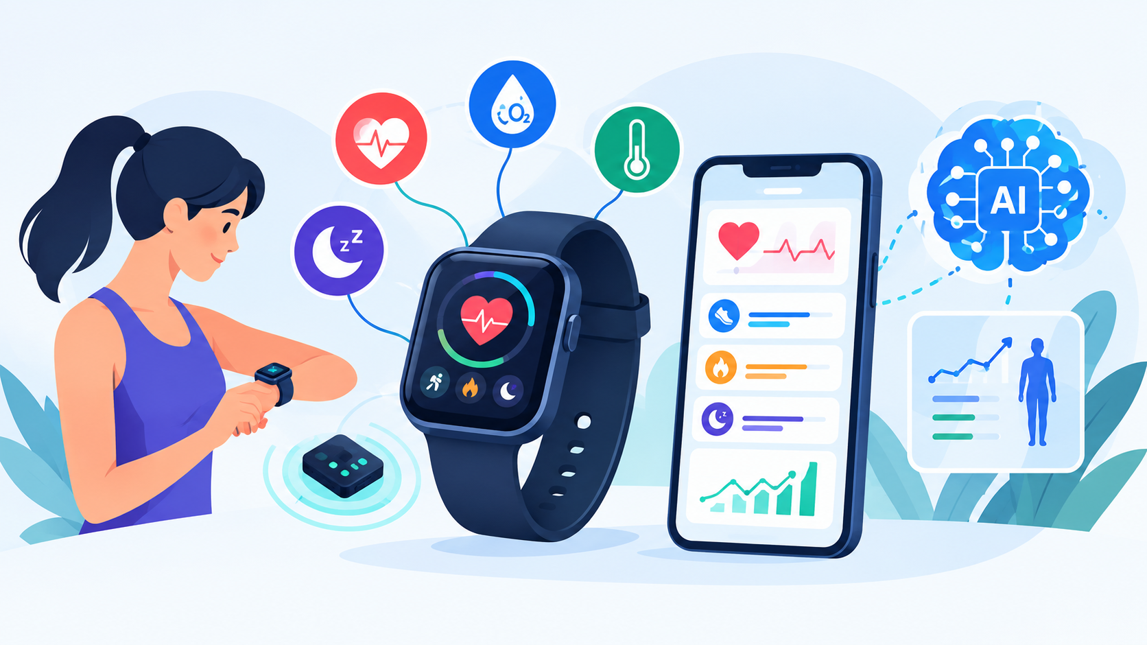 Wearable Health App Development: Sensors, AI Insights and Remote Monitoring