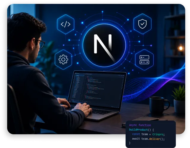 Team of AI engineers collaborating on coding tasks