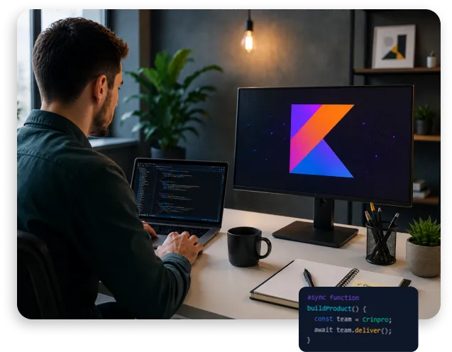Team of AI engineers collaborating on coding tasks