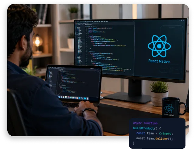 Team of AI engineers collaborating on coding tasks