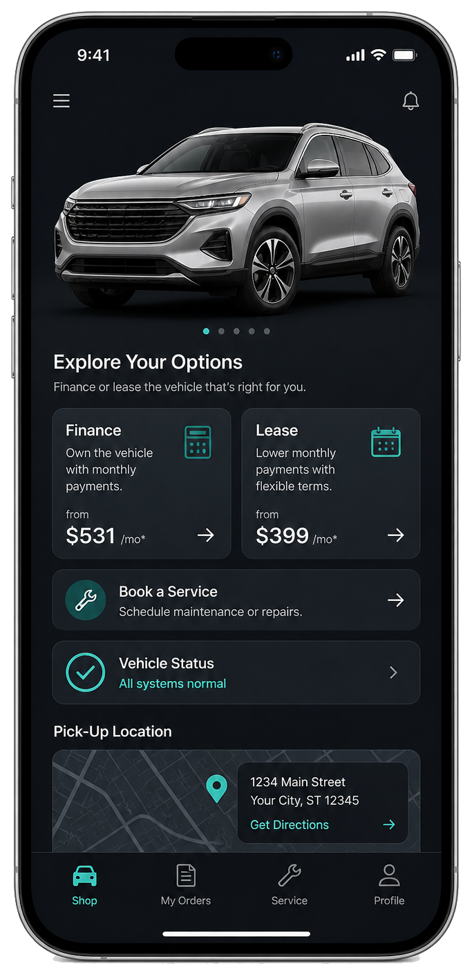 Digital vehicle sales clone app