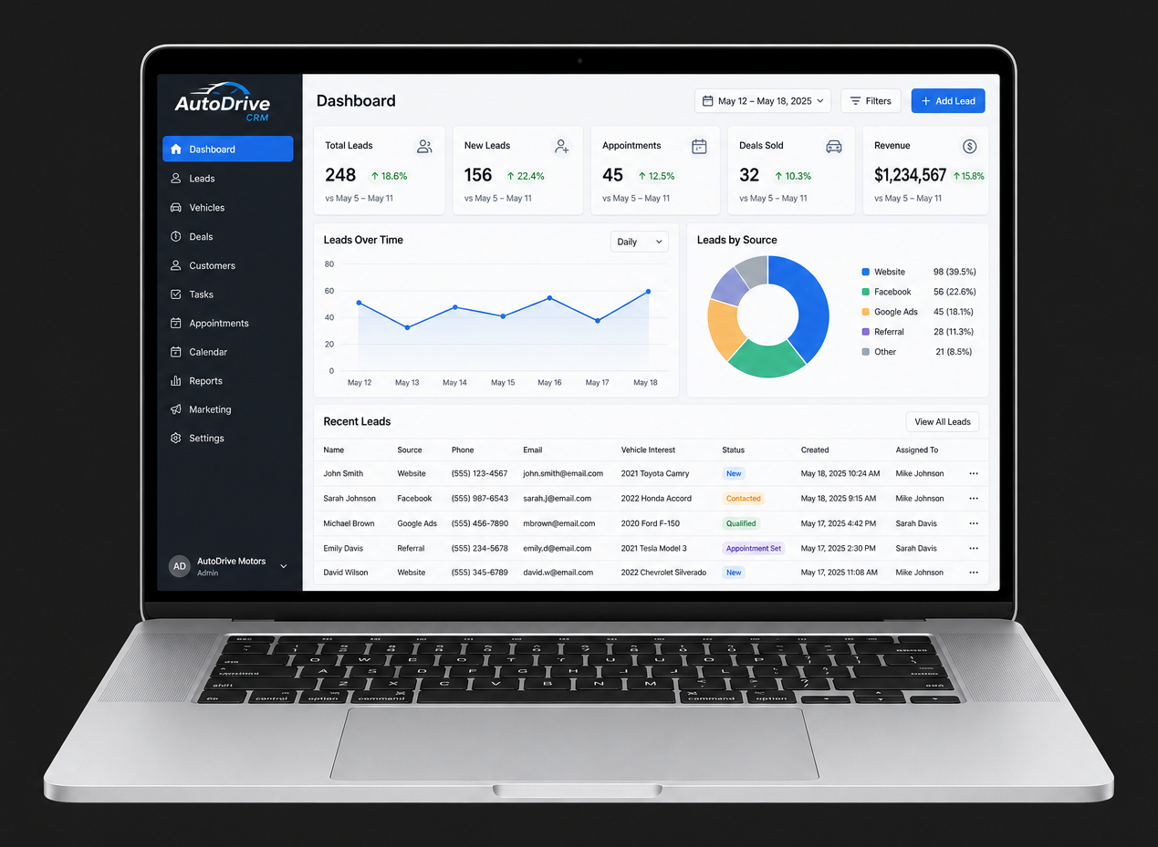 Dealership CRM clone app