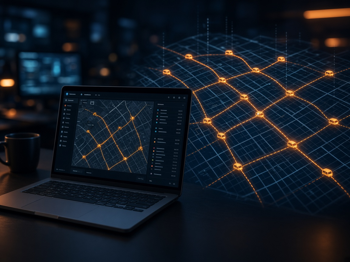 AI-powered courier dispatch and route optimization dashboard