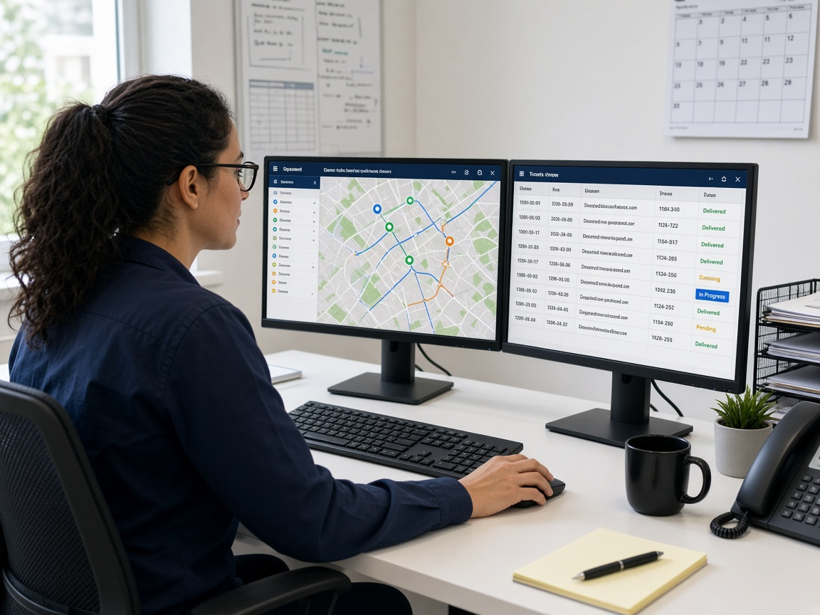 Courier app support, dispatch monitoring, and last-mile operations