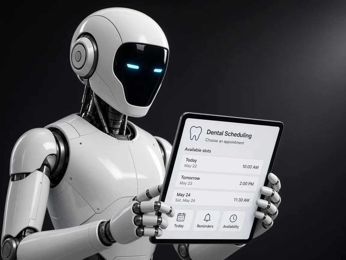 AI scheduling for a dental app