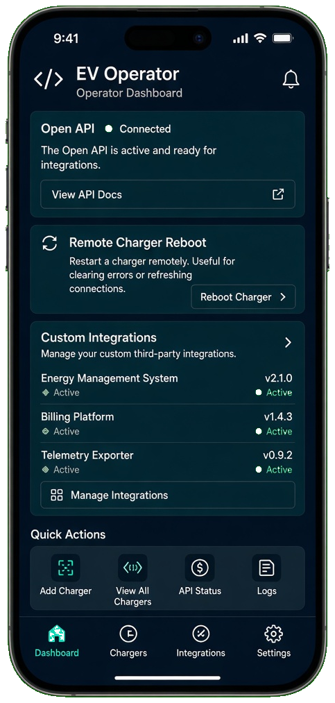 ChargeLab clone EV operator app