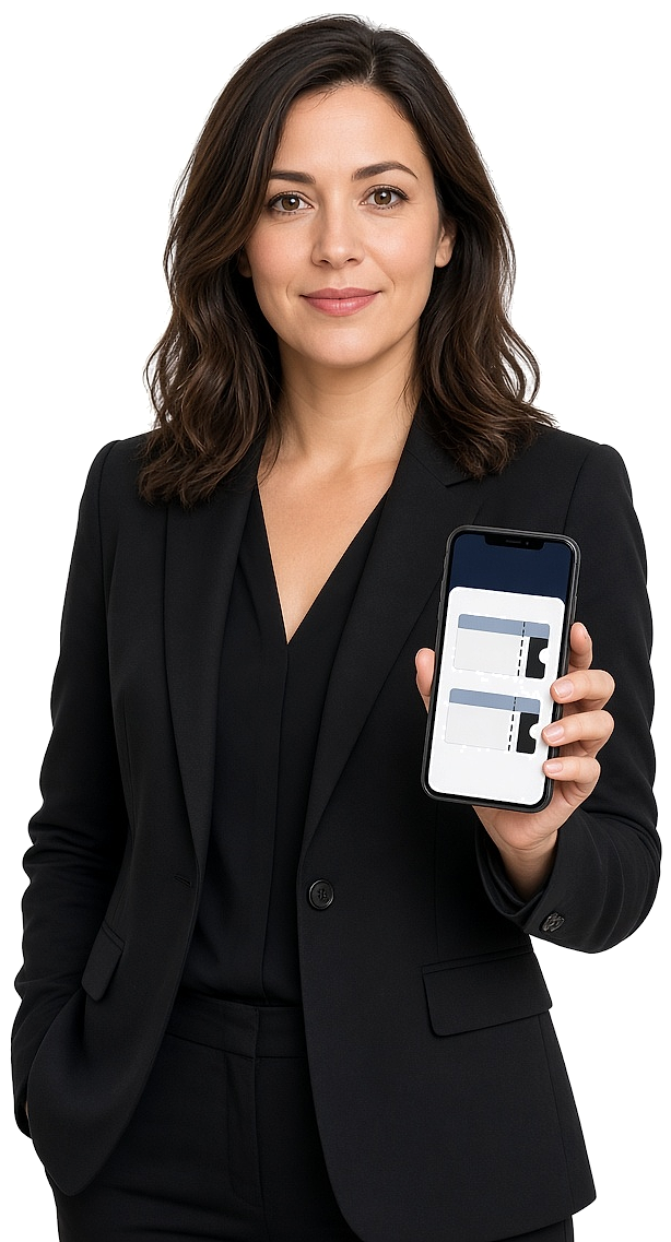 Event organizer managing attendees and tickets on app