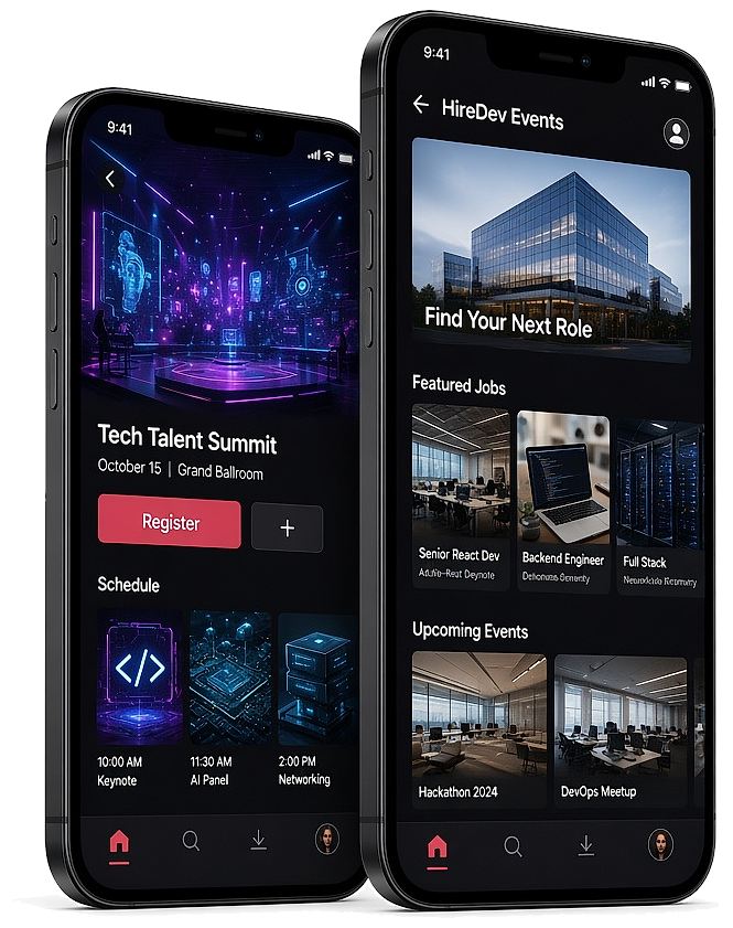 Vetted event management app developers building custom platforms