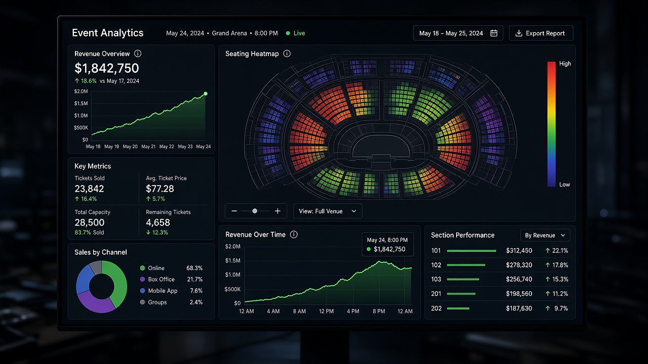 Advanced event management features with AI and analytics
