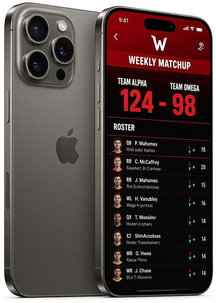 ESPN clone fantasy sports app