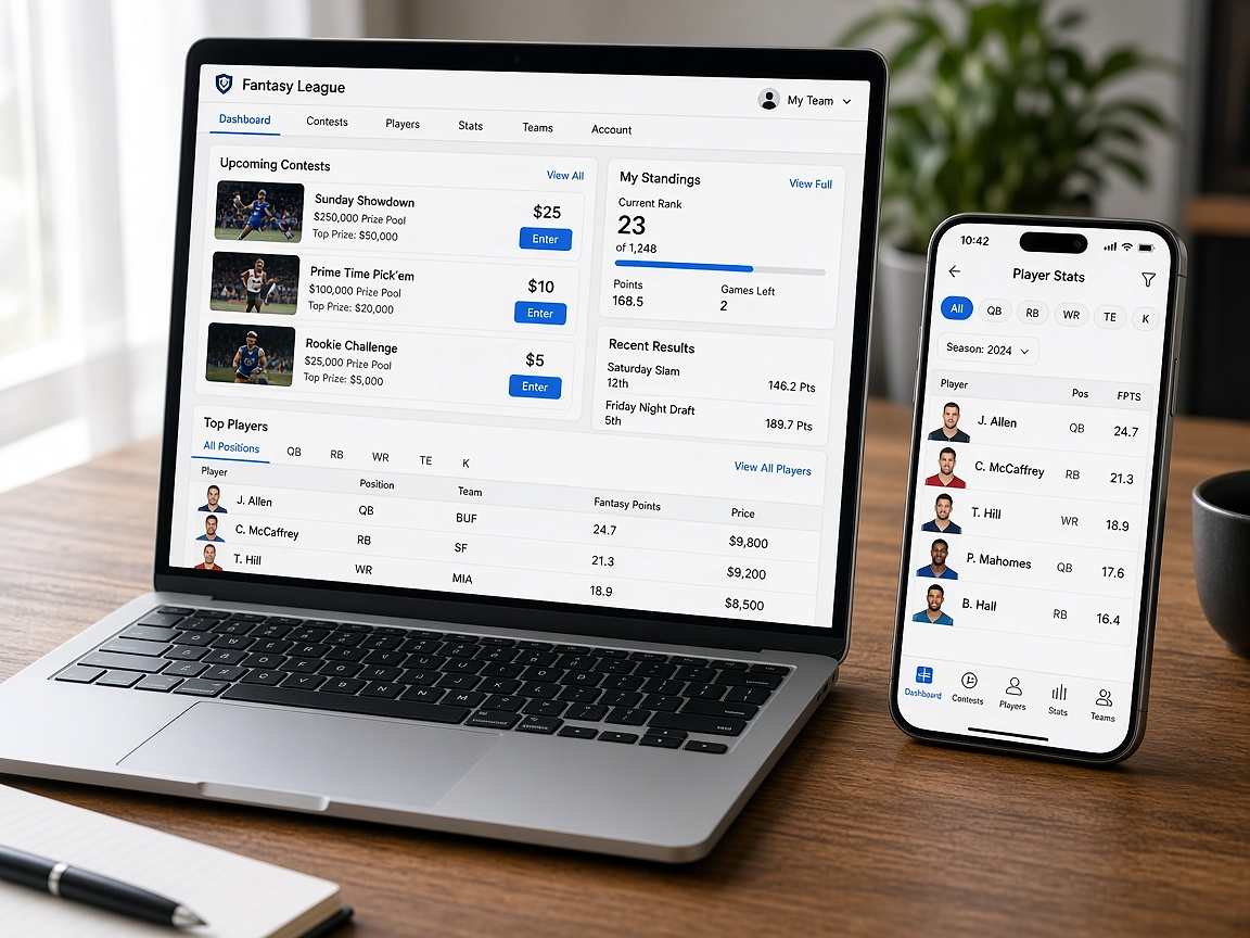 Fantasy sports website development
