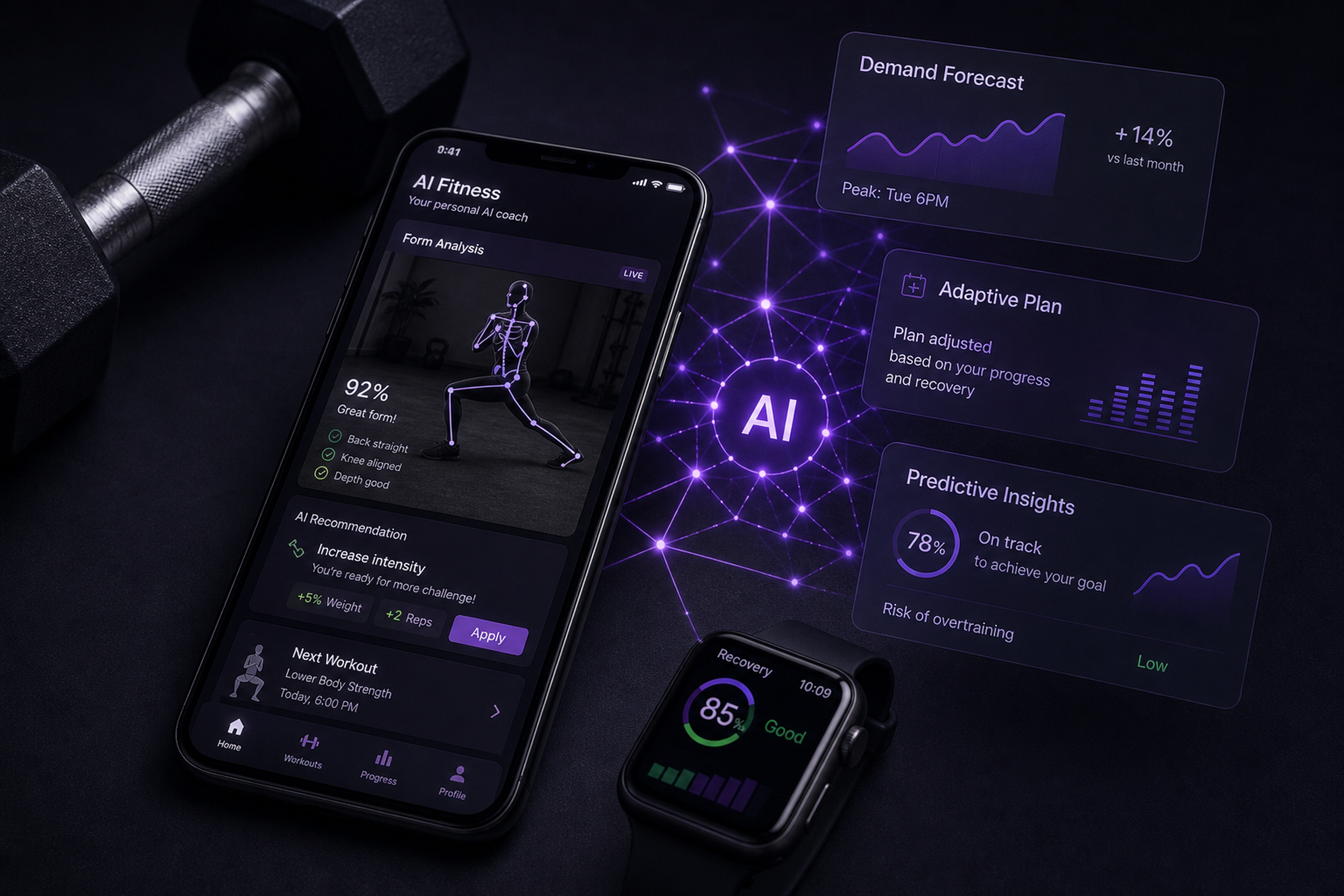 AI-powered fitness app recommendations and coaching
