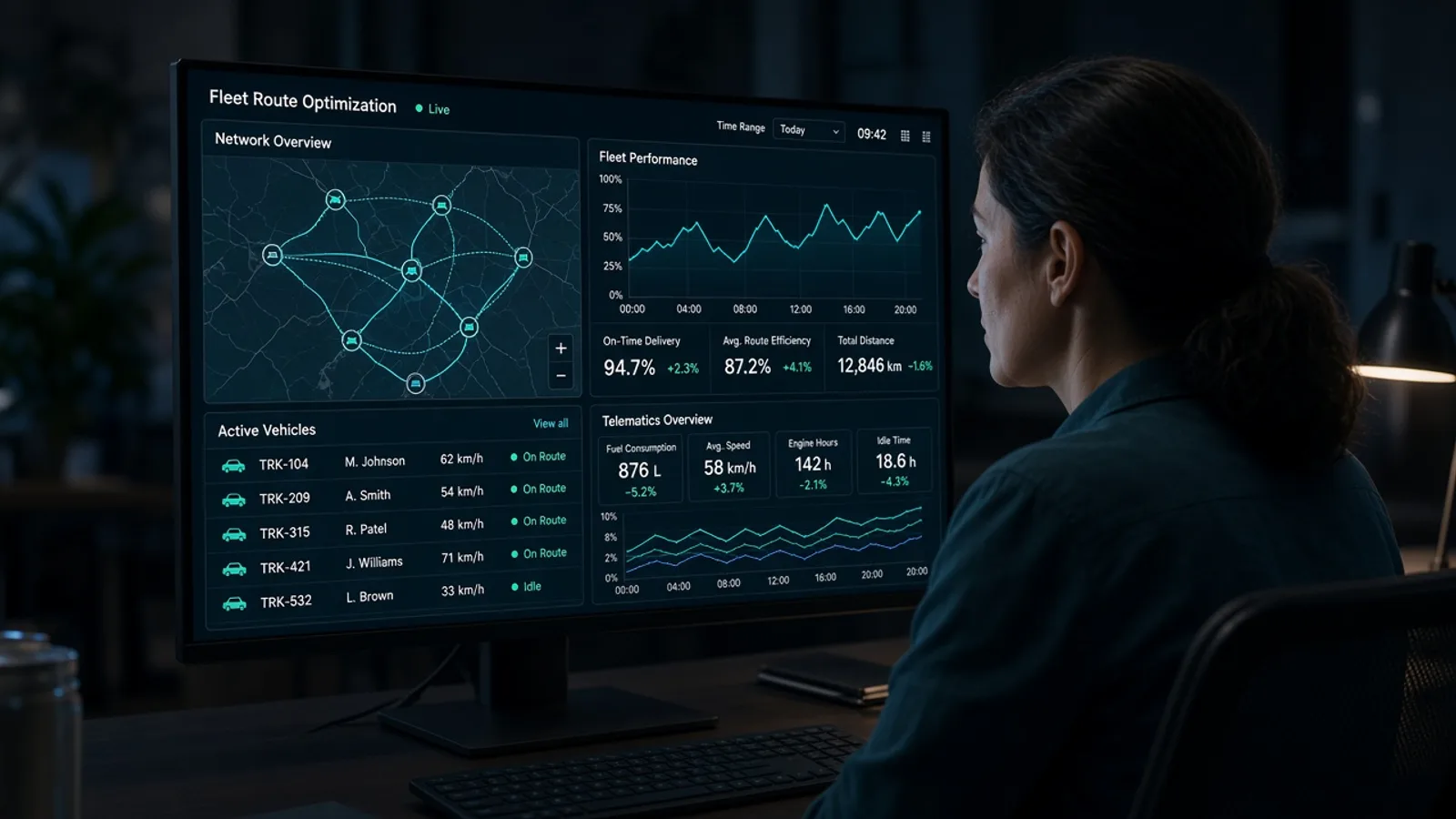 AI-powered fleet management software