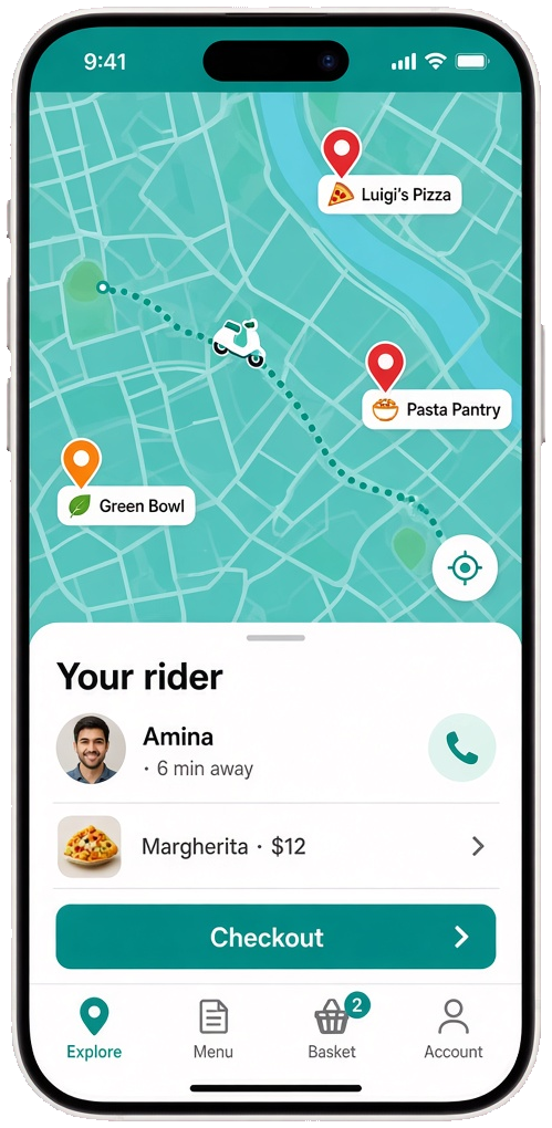 Deliveroo clone food ordering app