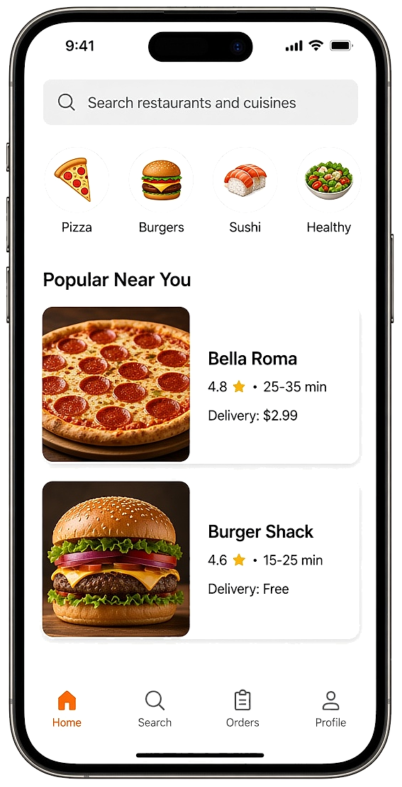 Just Eat clone restaurant marketplace app