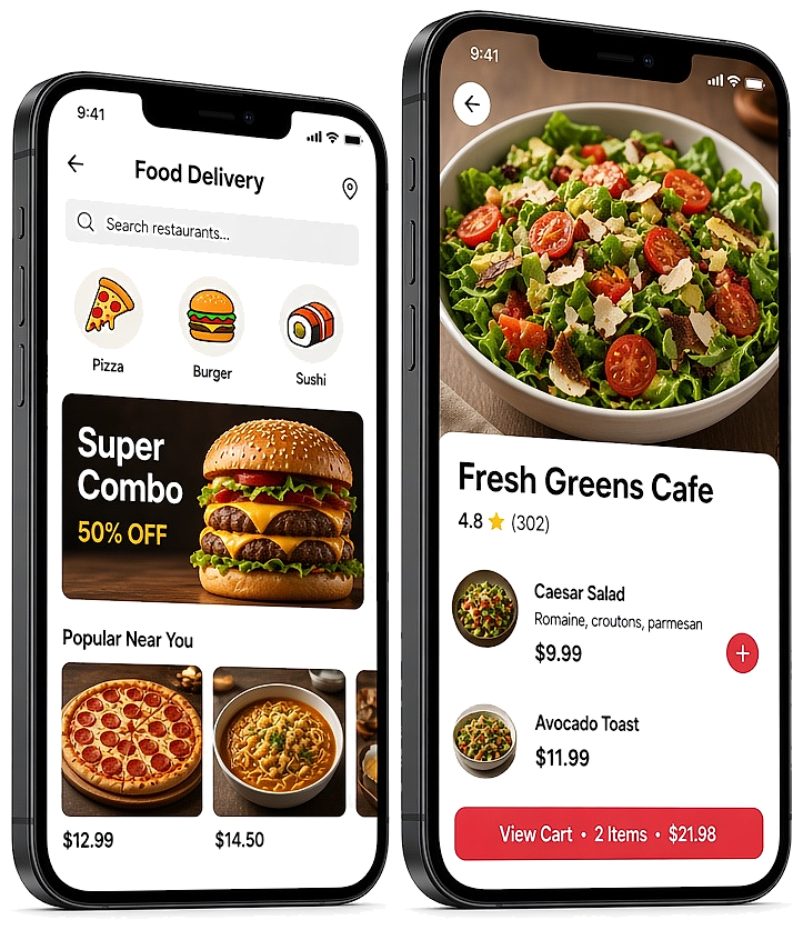 Vetted food delivery app developers building scalable ordering platforms