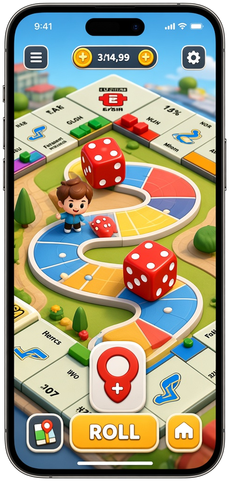 MONOPOLY GO clone casual board game