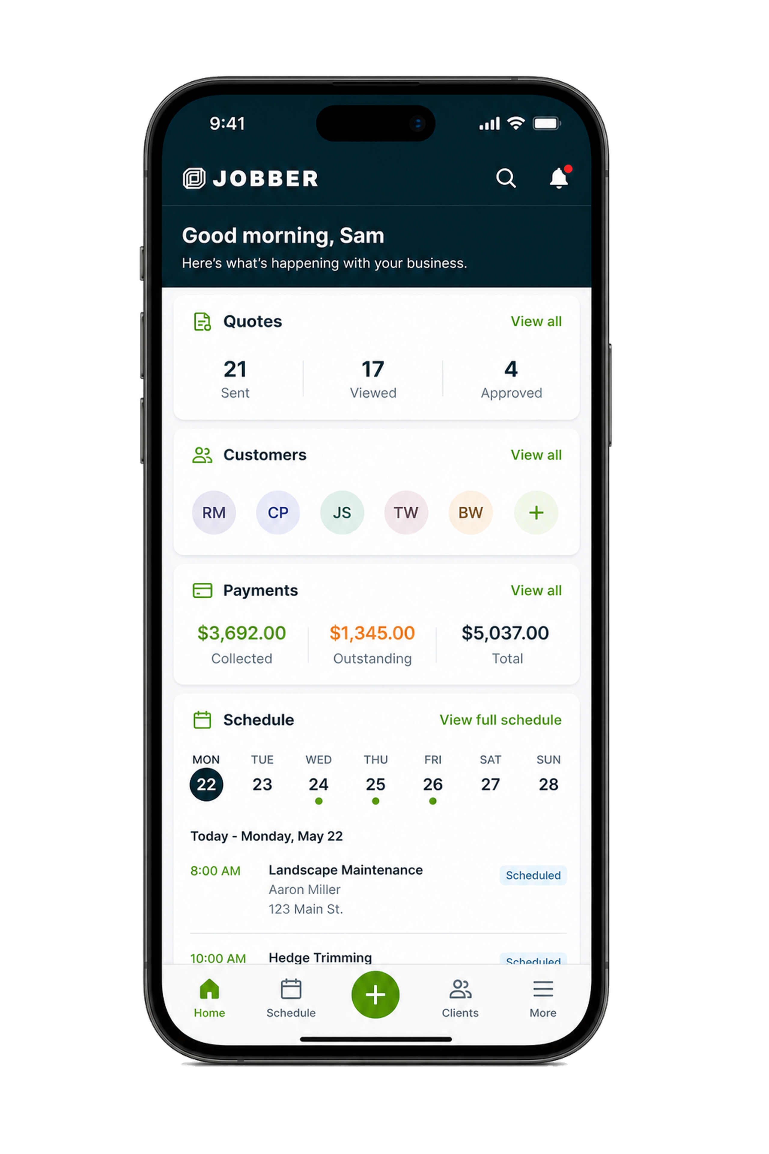 Jobber clone service management app