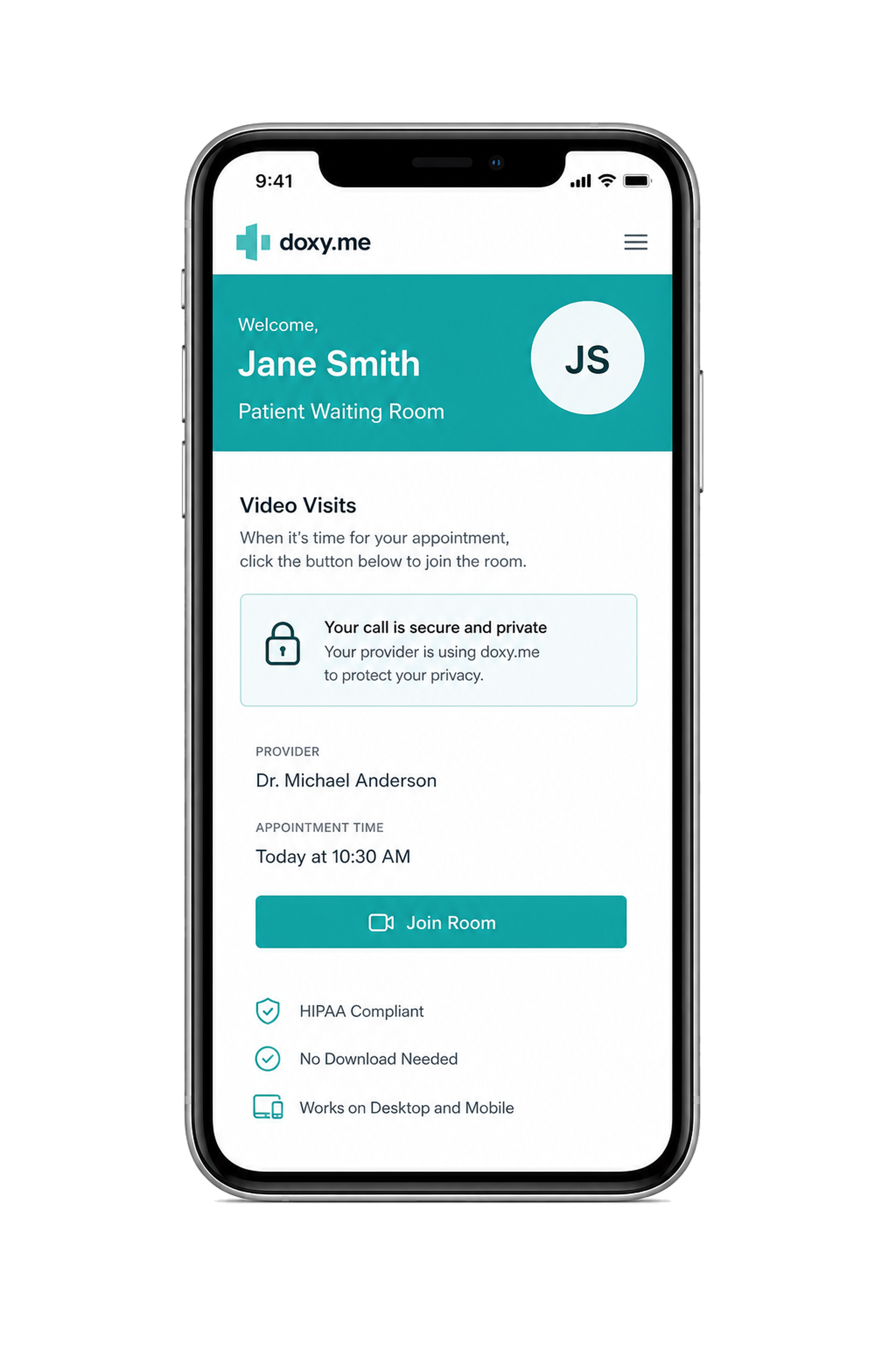 Doxy.me clone telemedicine app