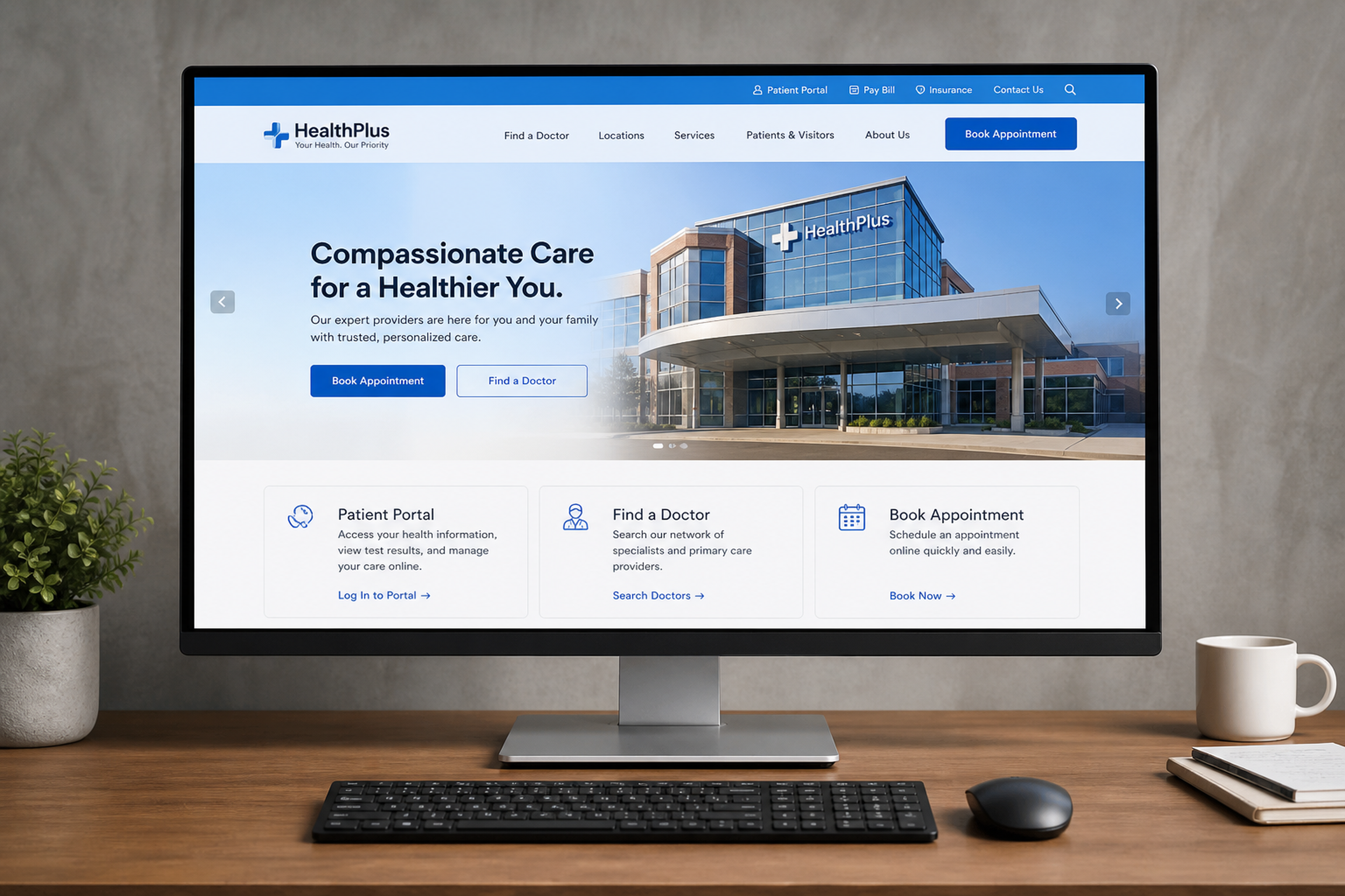 Healthcare website development