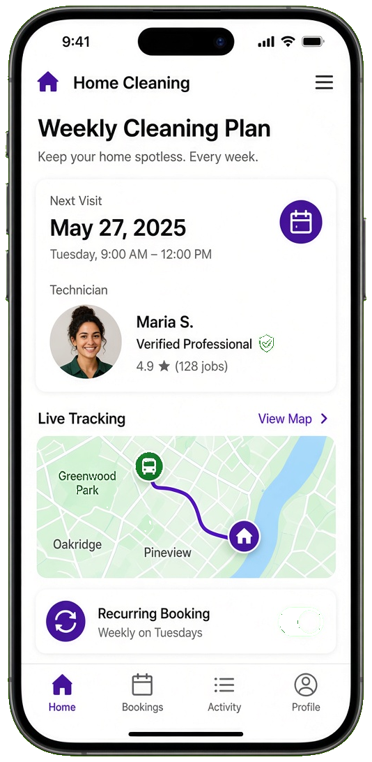 Handy clone home service app