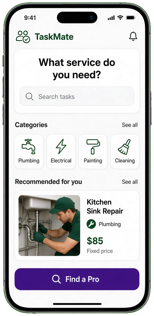 TaskRabbit clone home service app