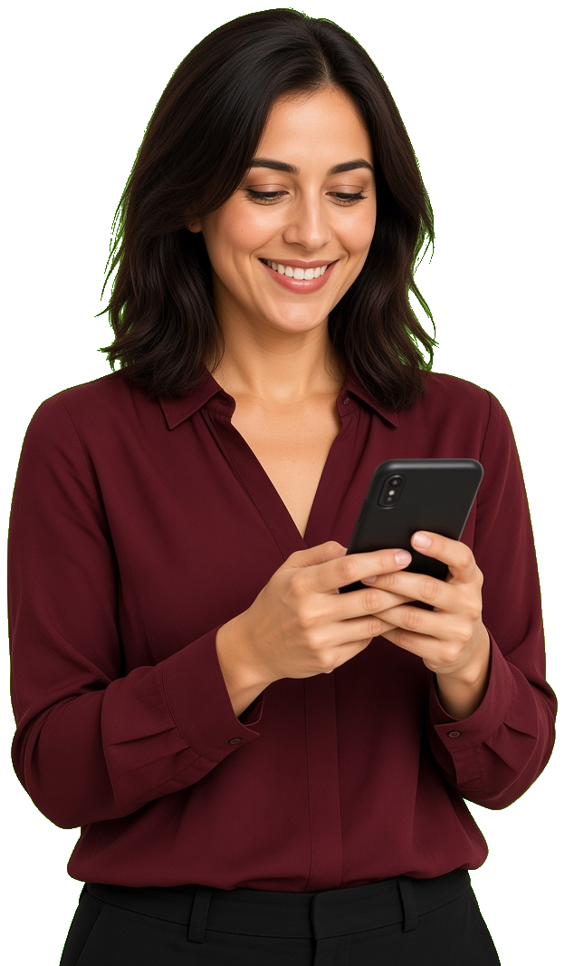 Home service expert with booking app screens