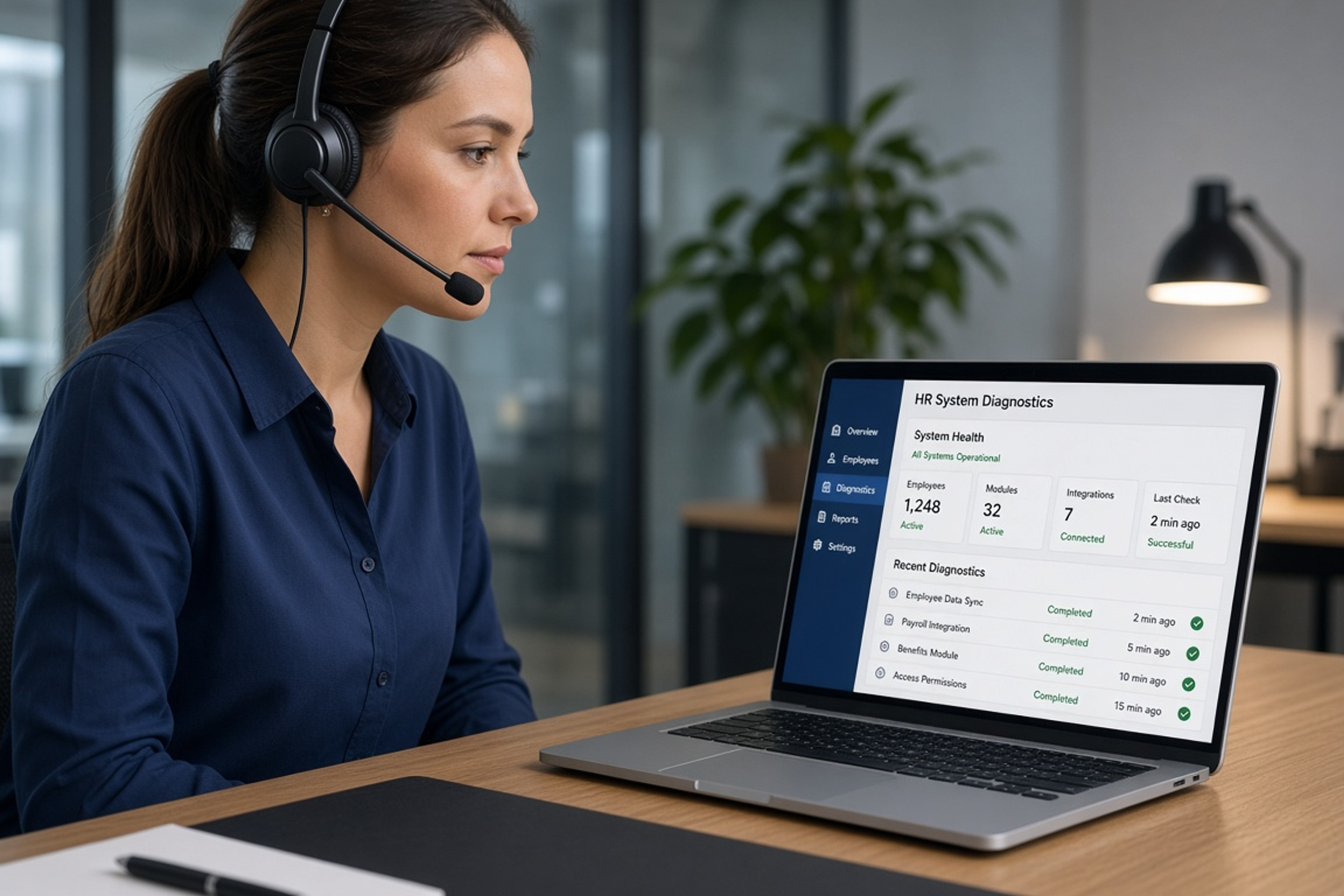 HR software support, employee records, and payroll operations