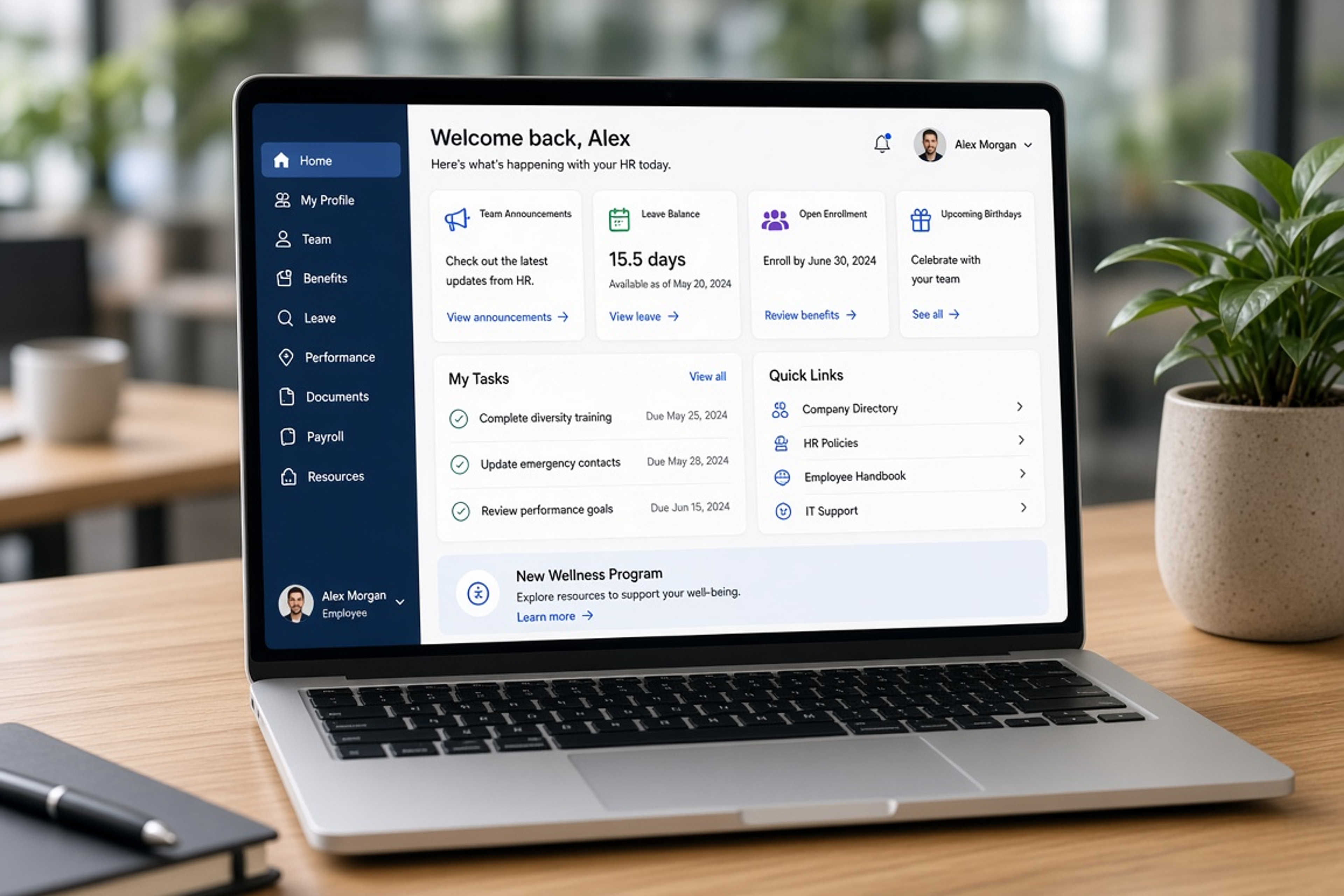 HR software website development