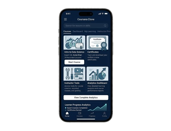 Coursera clone online course platform