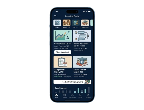Blackboard clone LMS app