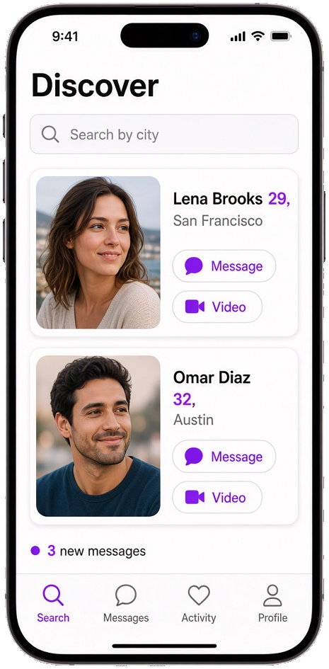 Match.com clone app development