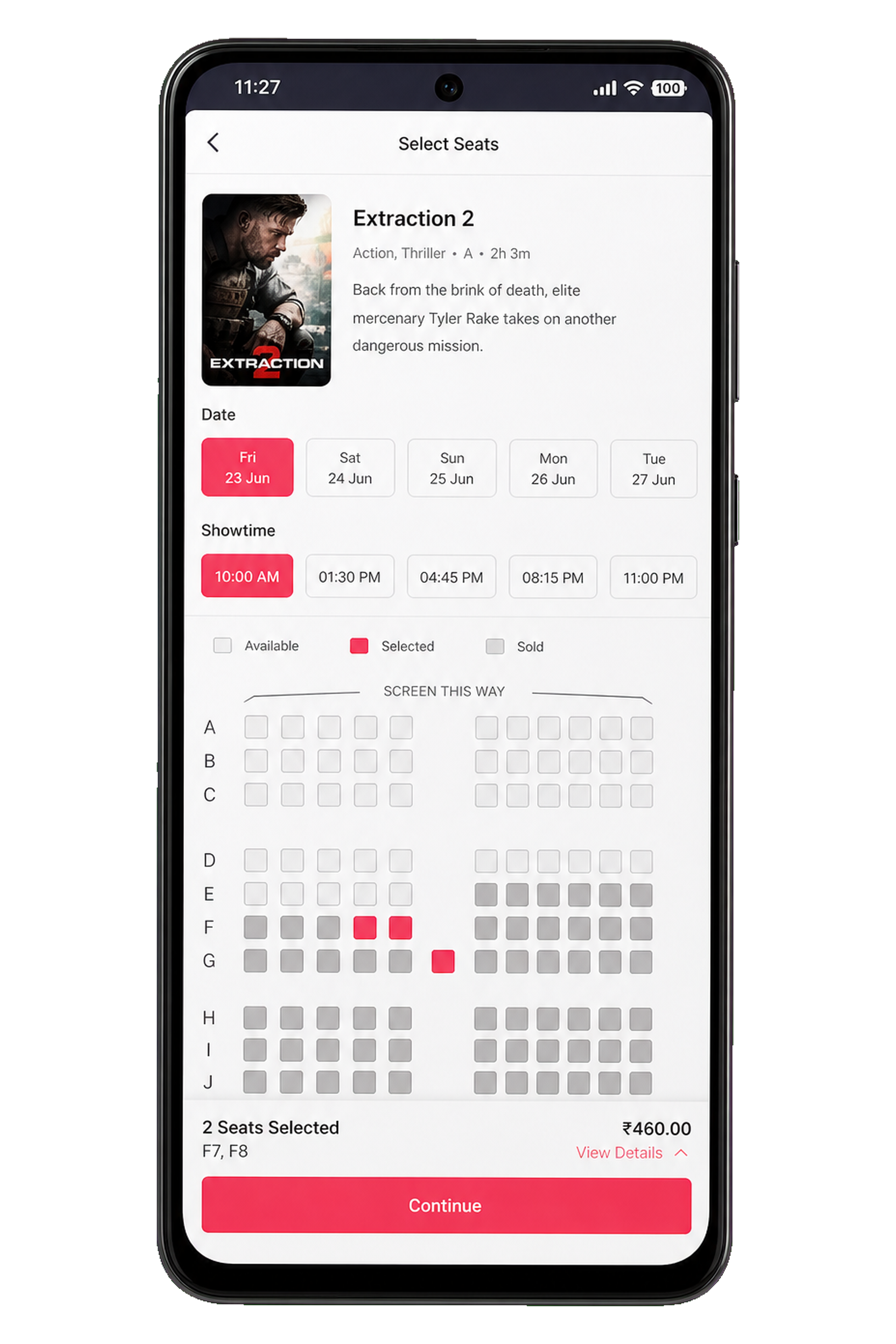 BookMyShow clone booking app