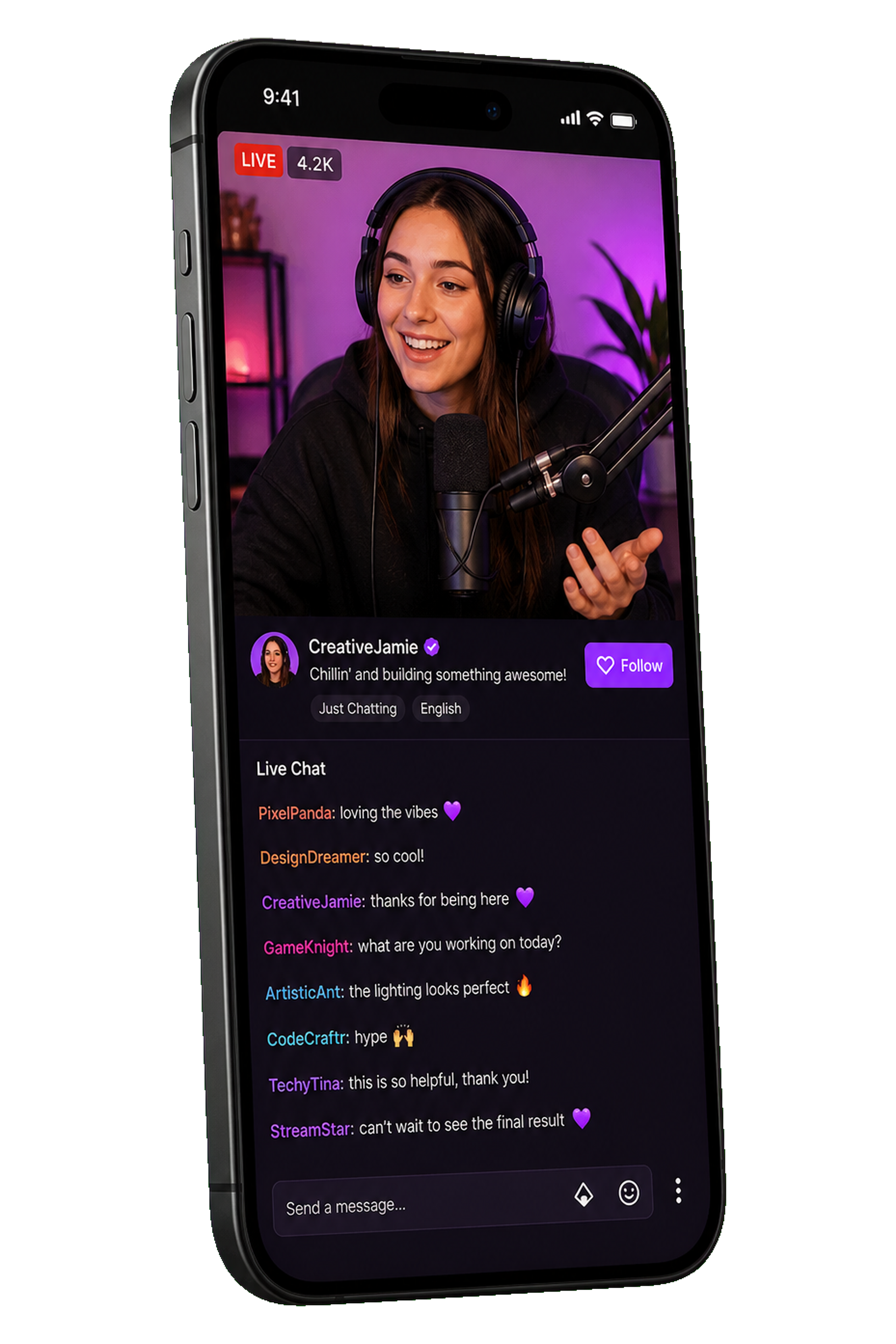 Twitch clone live streaming app