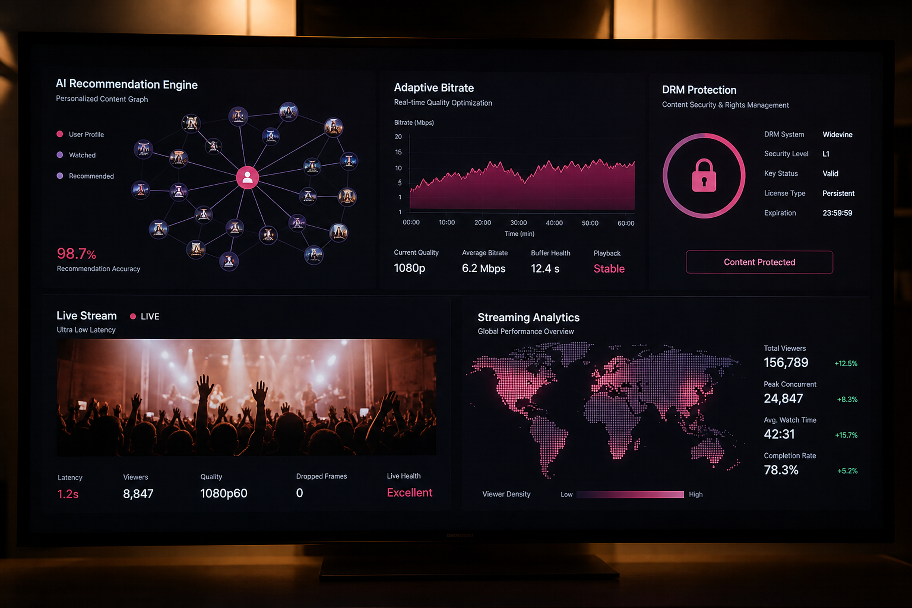 Advanced media and entertainment app features
