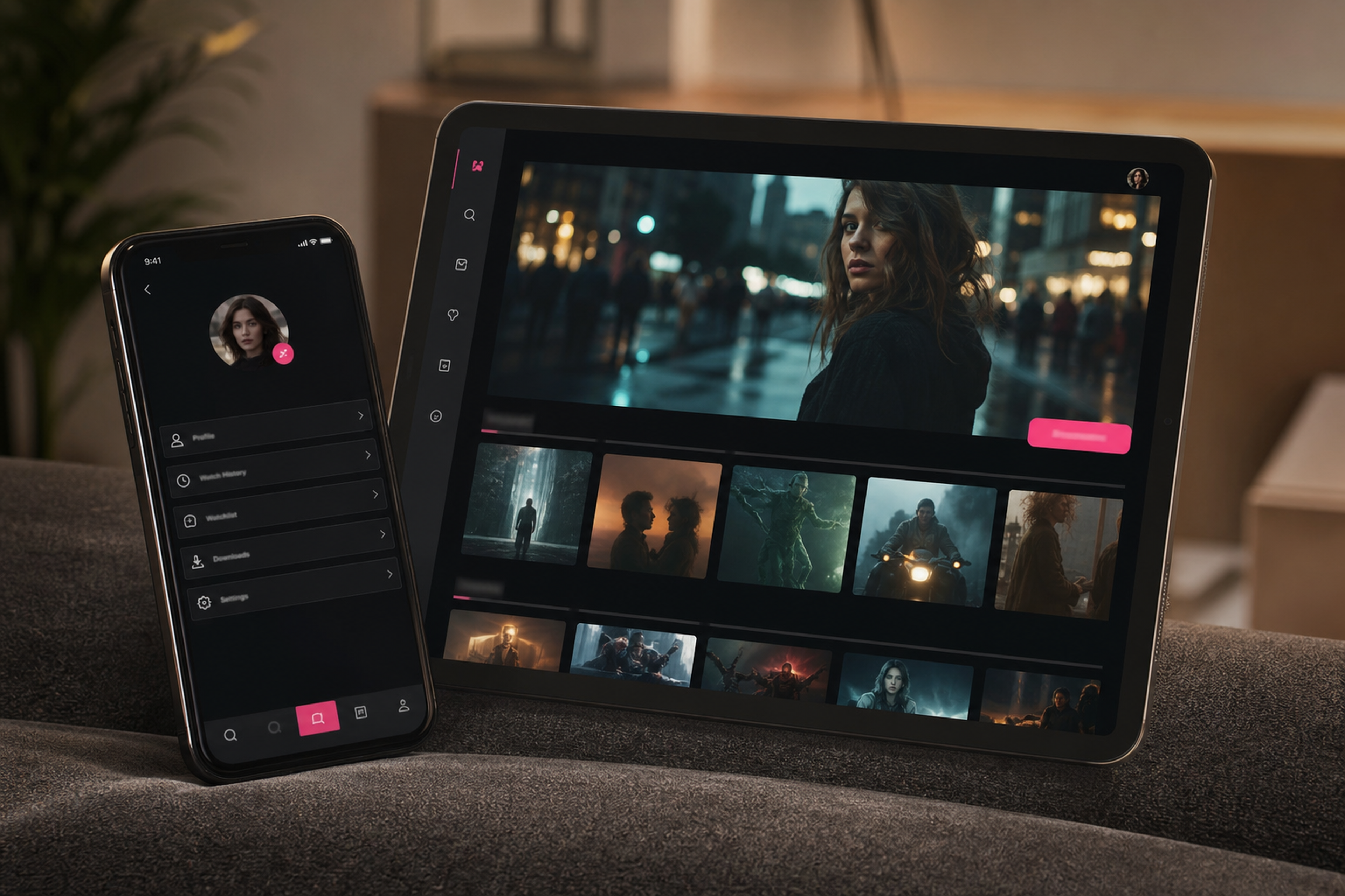Media app user panel features