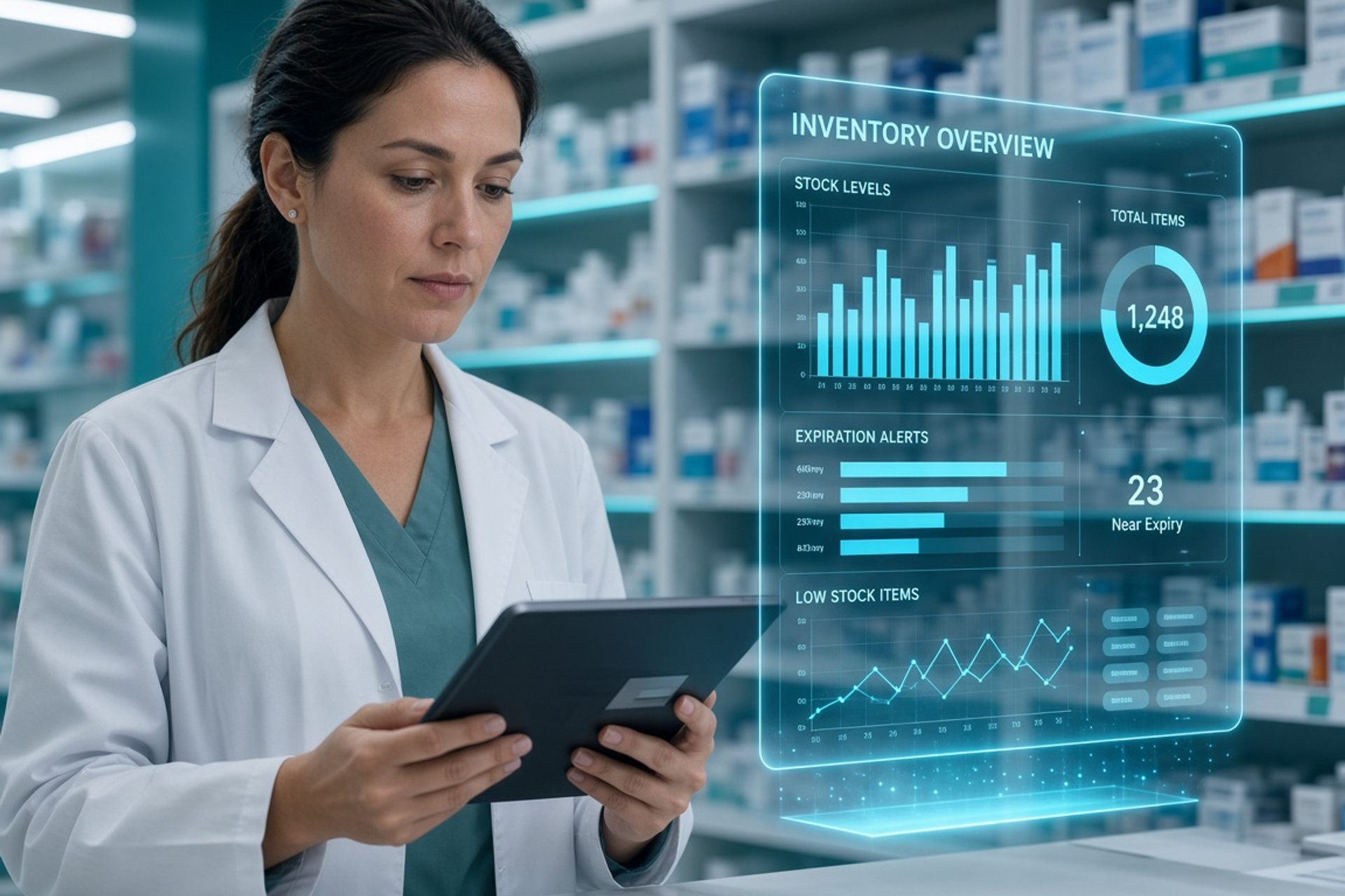 AI-powered pharmacy prescription processing and inventory