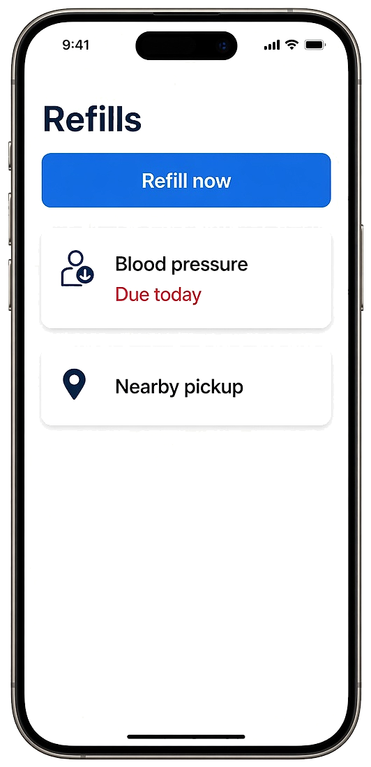 Walgreens clone prescription refill app