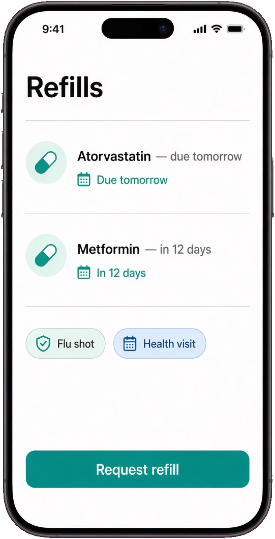 Walgreens clone prescription refill app