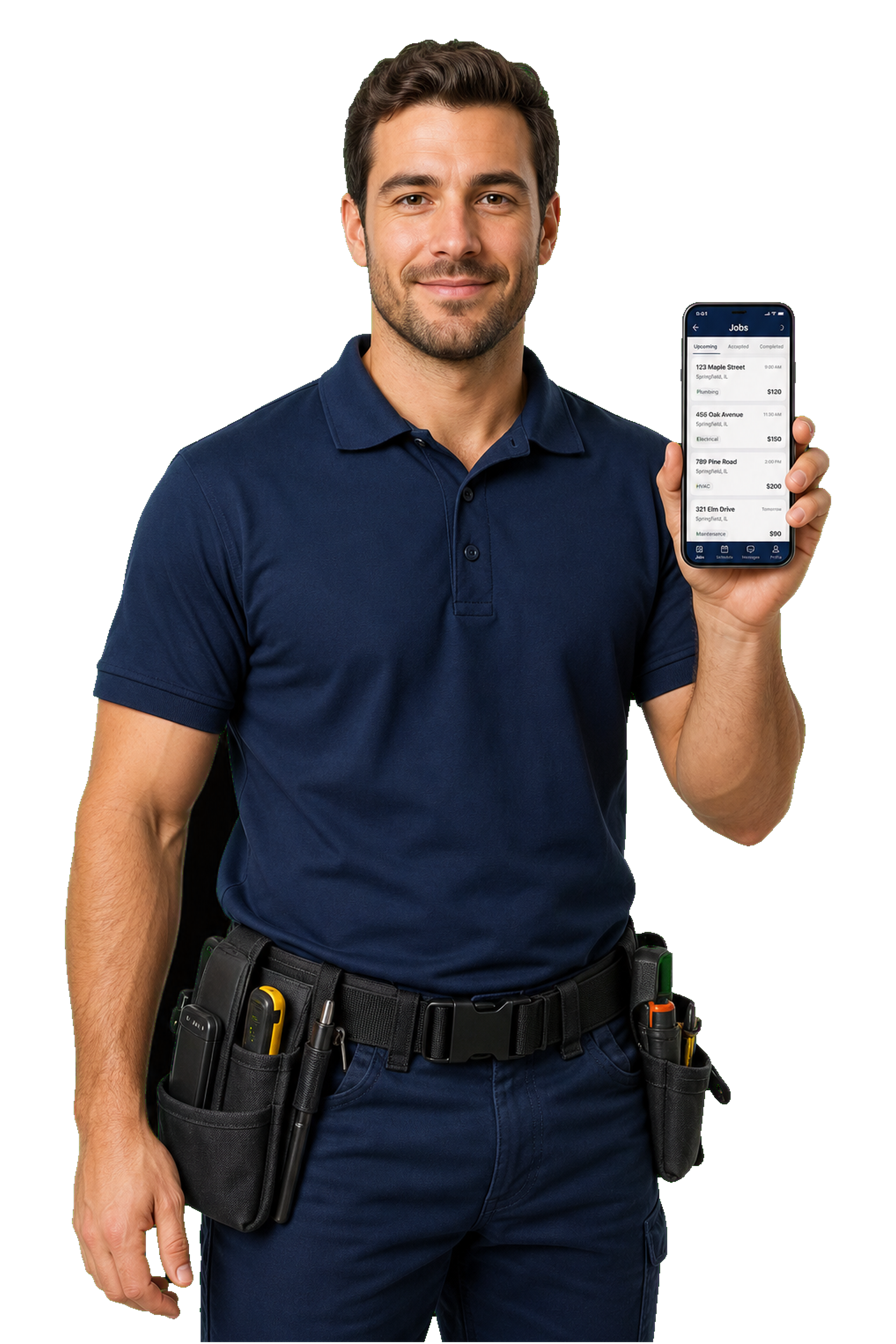 On-demand service provider with a jobs app