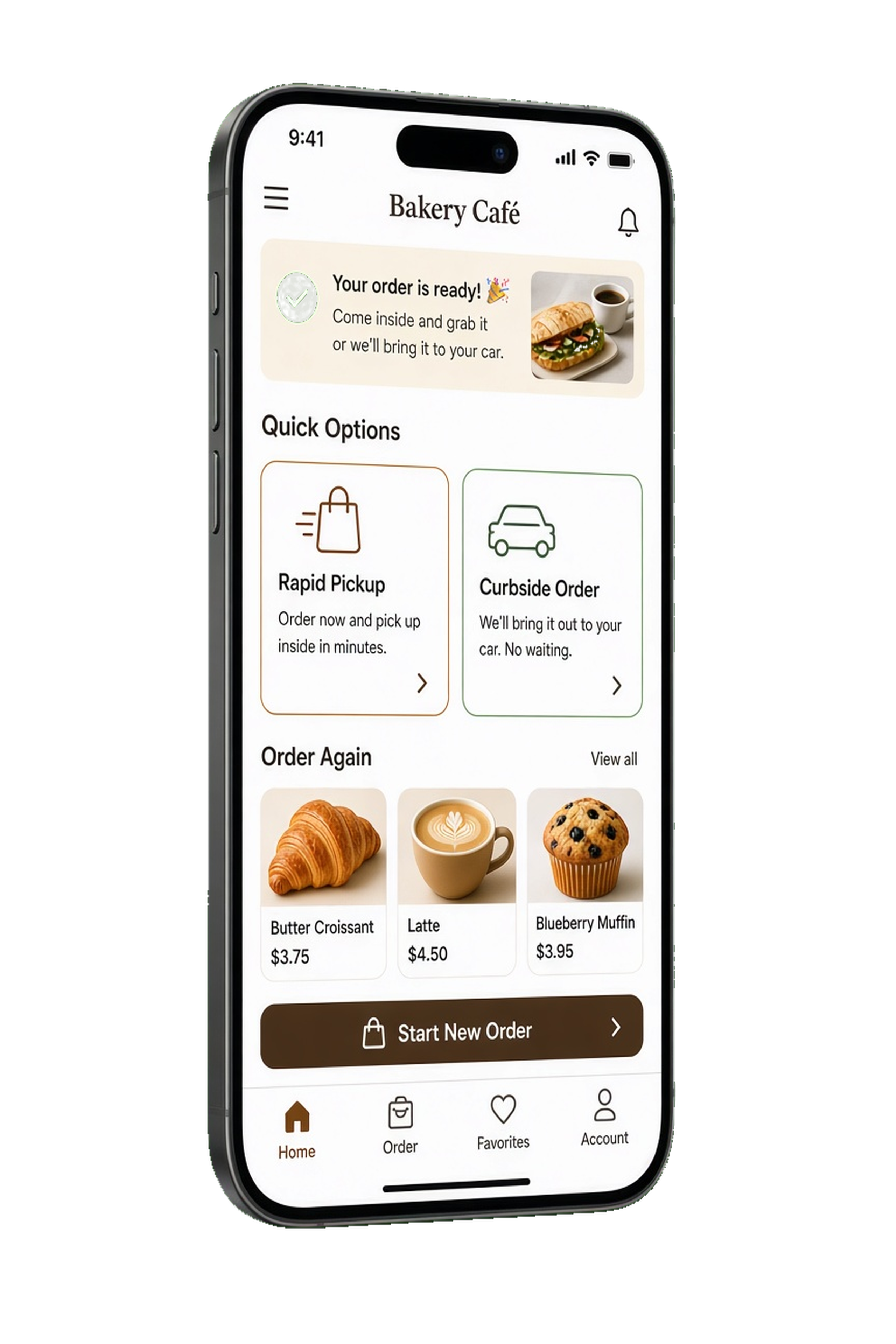 Panera Bread clone pickup ordering app
